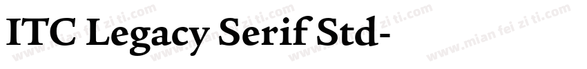 ITC Legacy Serif Std字体转换